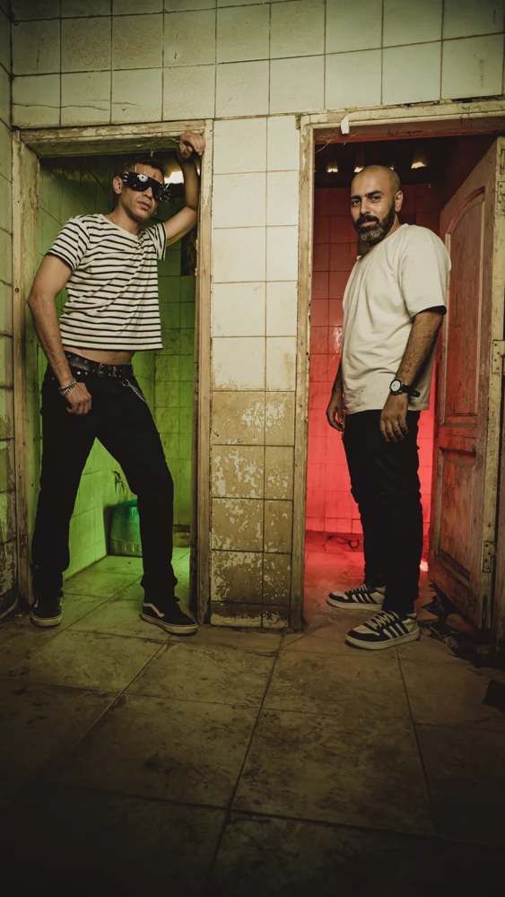 Omar Kamel and Bishoy Assem photoshoot portrait